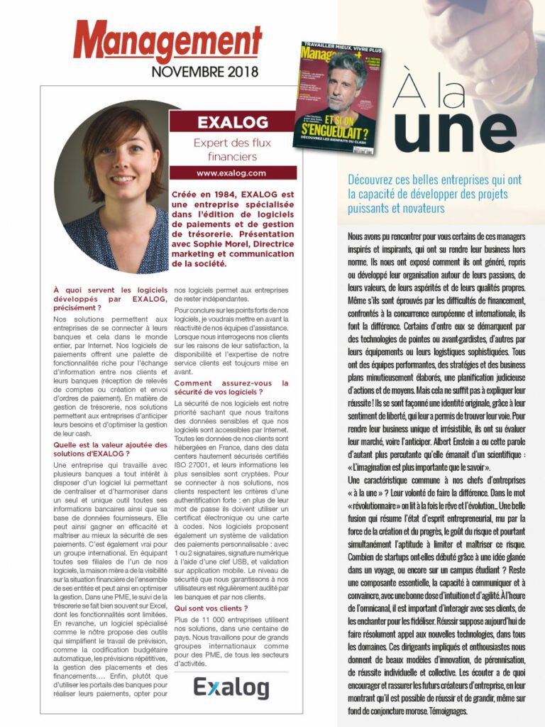 Article management novembre 2018