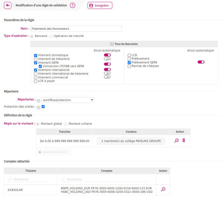 Configuration avancée